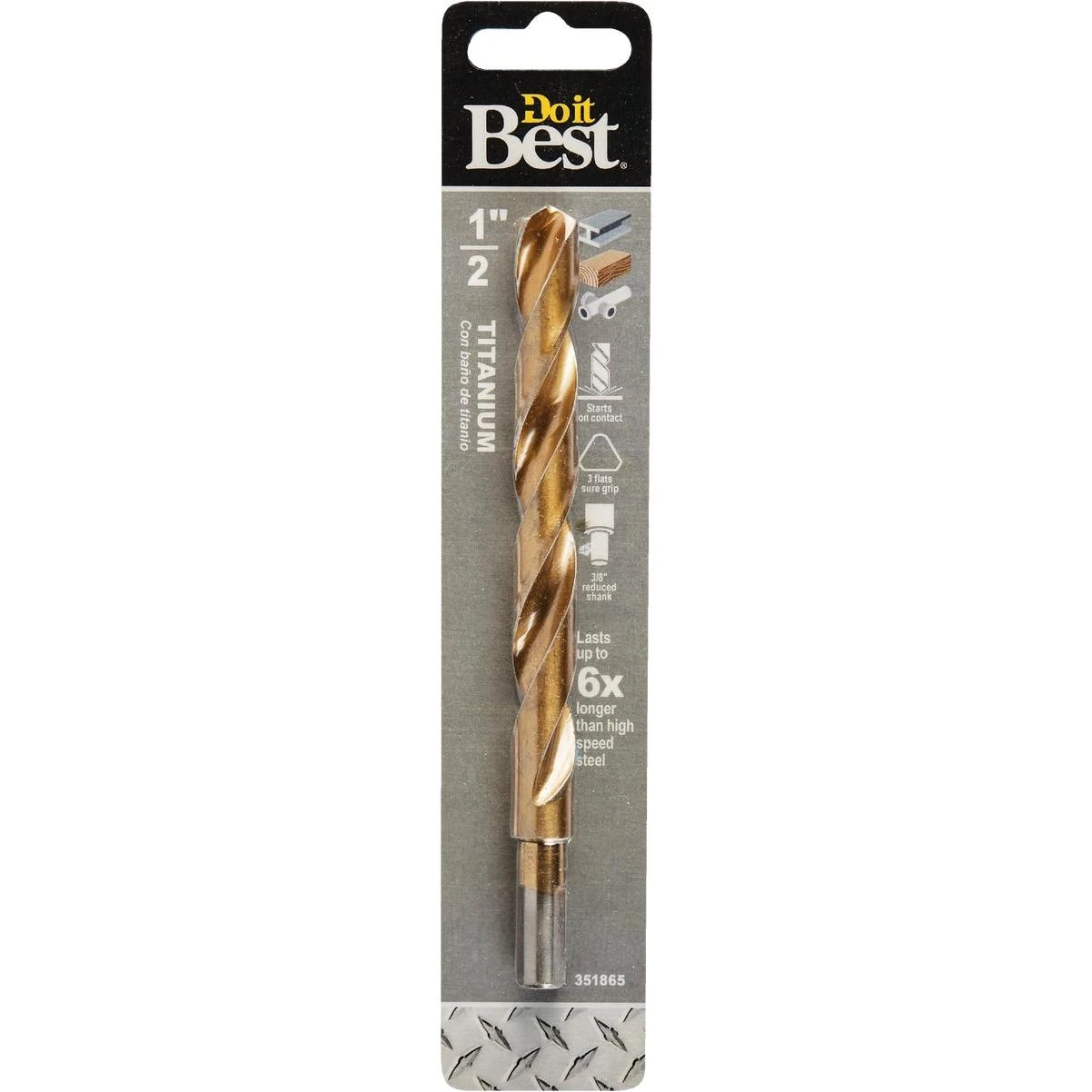 Do it Best 1/2 In. Titanium Drill Bit