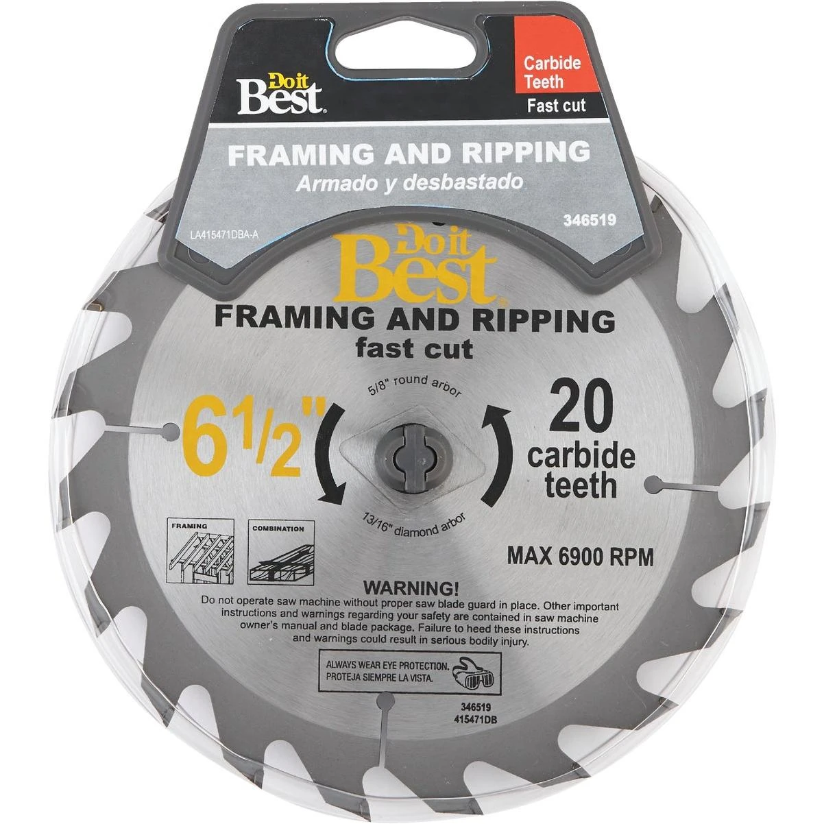 Do it Best 6-1/2 In. 24-Tooth Framing & Combination Circular Saw Blade