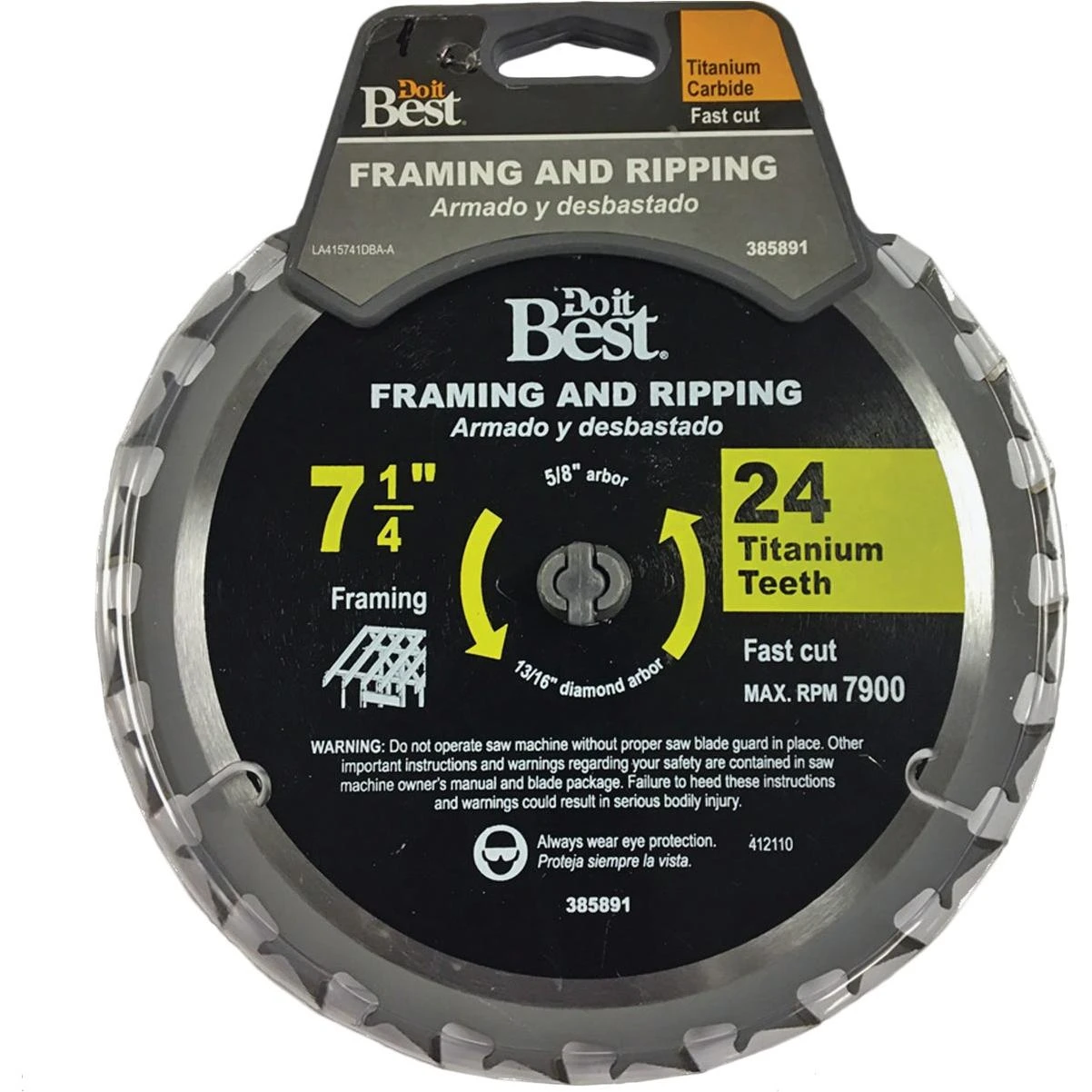 Do it Best 7-1/4 In. 24-Tooth Framing & Combination Circular Saw Blade