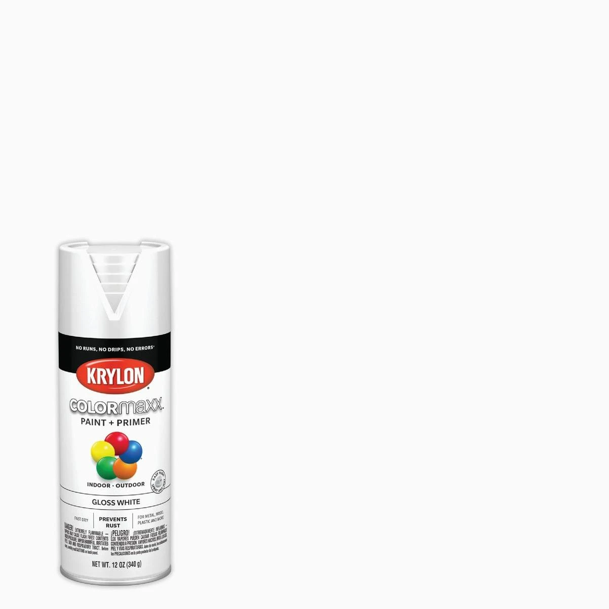 Krylon ColorMaxx 12 Oz. Gloss Spray Paint, White