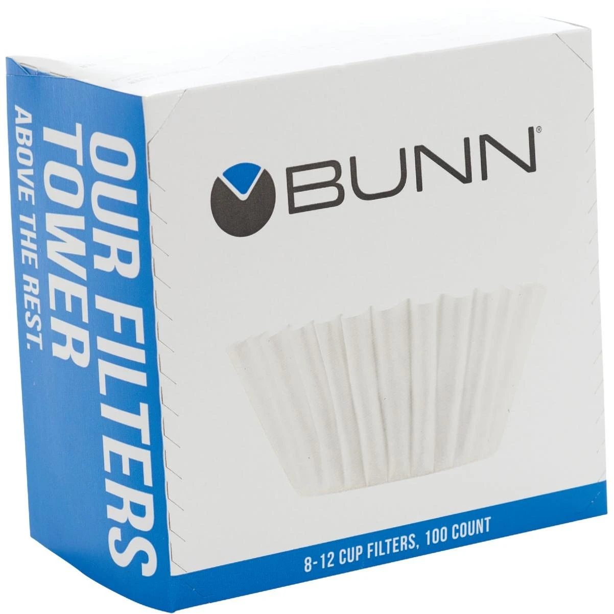 Bunn 8-12 Cup White Coffee Filter (100-Pack)