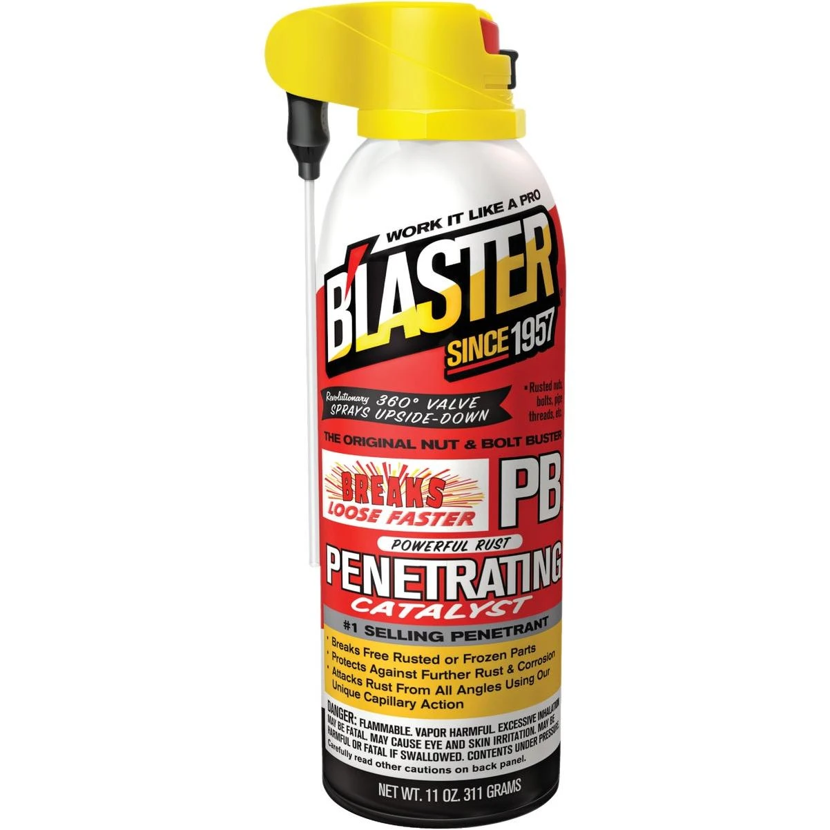 Blaster 11 Oz. Aerosol PB Penetrating Catalyst Penetrant with ProStraw Delivery System