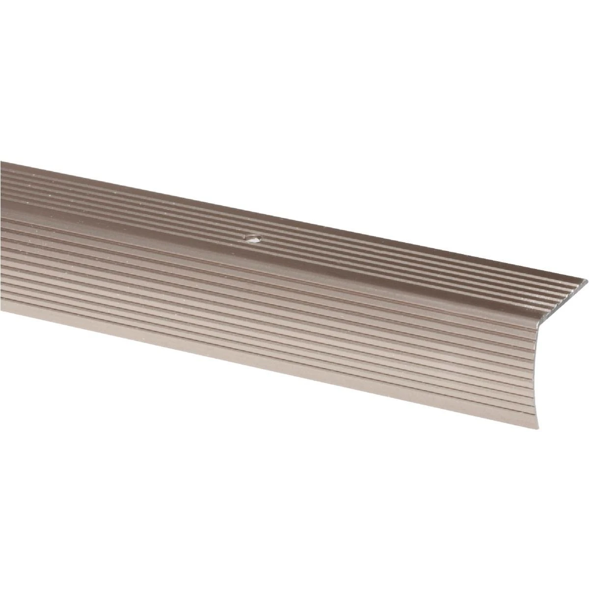 M-D Building Products 1-1/8 In. X 1-1/8 In. X 72 In. Pewter Aluminum Stair Edging w/ Screw Nails