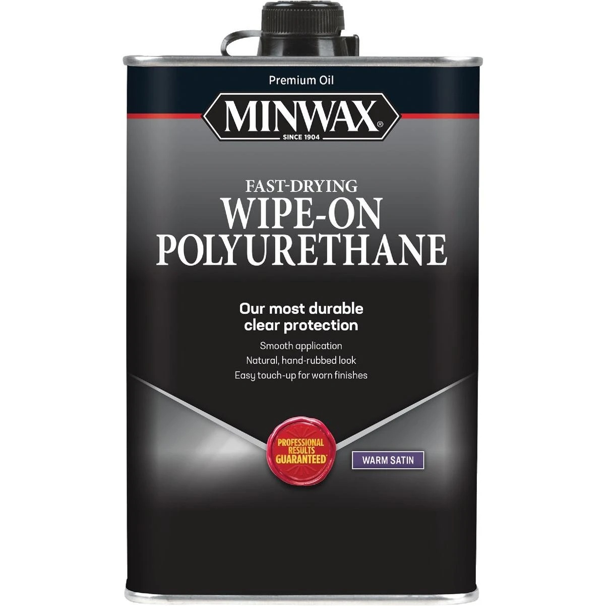 Minwax Warp Satin Wipe-On Interior Polyurethane, 1 Qt.