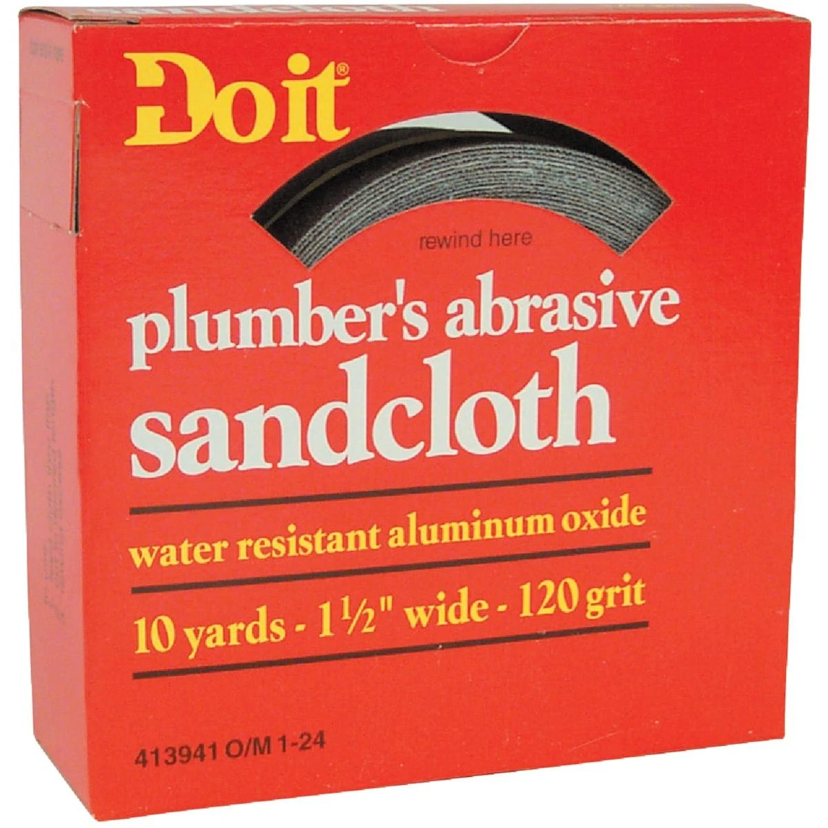 Do it 1-1/2 In. x 10 Yd. 120-Grit Plumber's Abrasive Sand Cloth