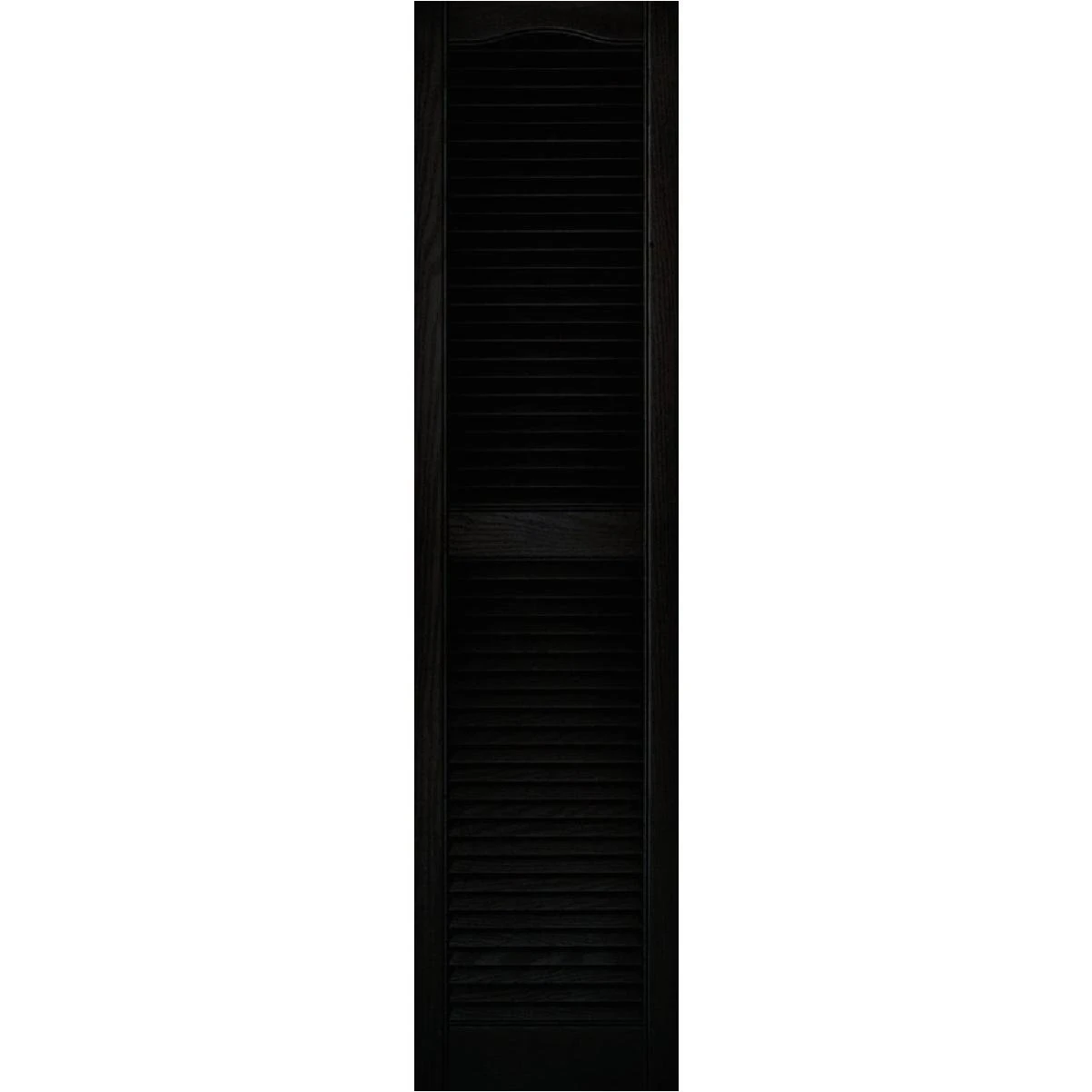 Builders Edge 15 In. x 60 In. Vinyl Louvered Shutter, (2-Pack)
