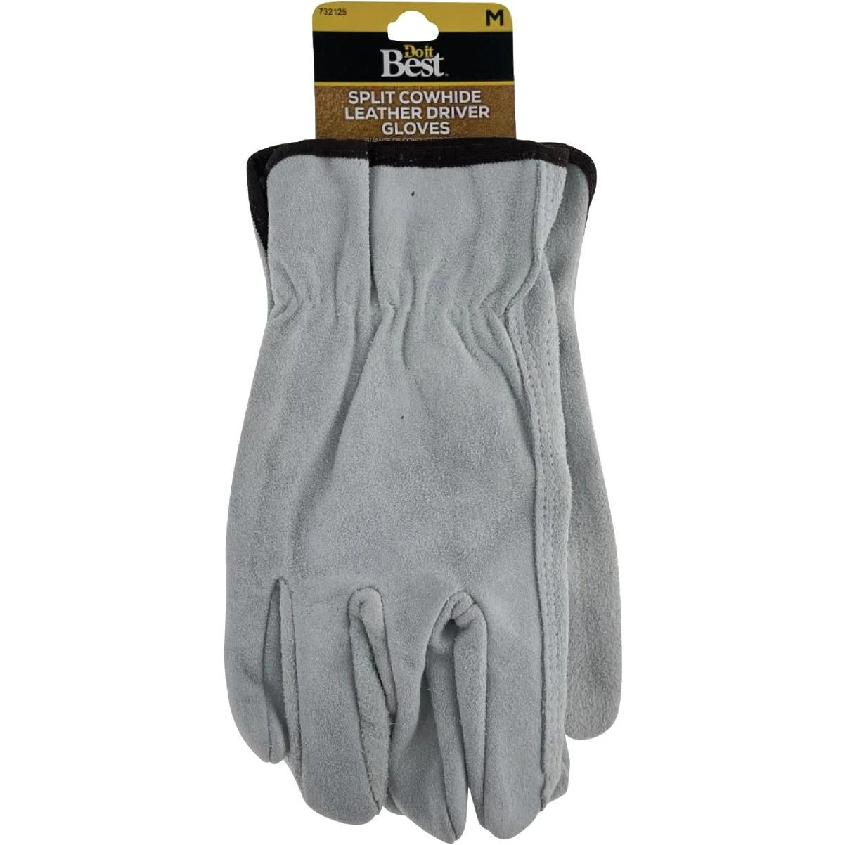 Do it Best Men's Medium Brushed Suede Leather Work Glove