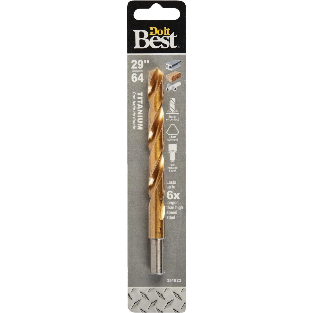 Do it Best 29/64 In. Titanium Drill Bit