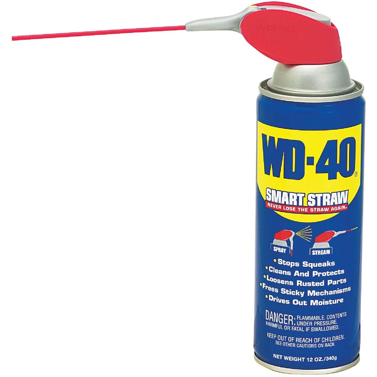 WD-40 12 Oz. Aerosol Multi-Purpose Lubricant with Smart Straw