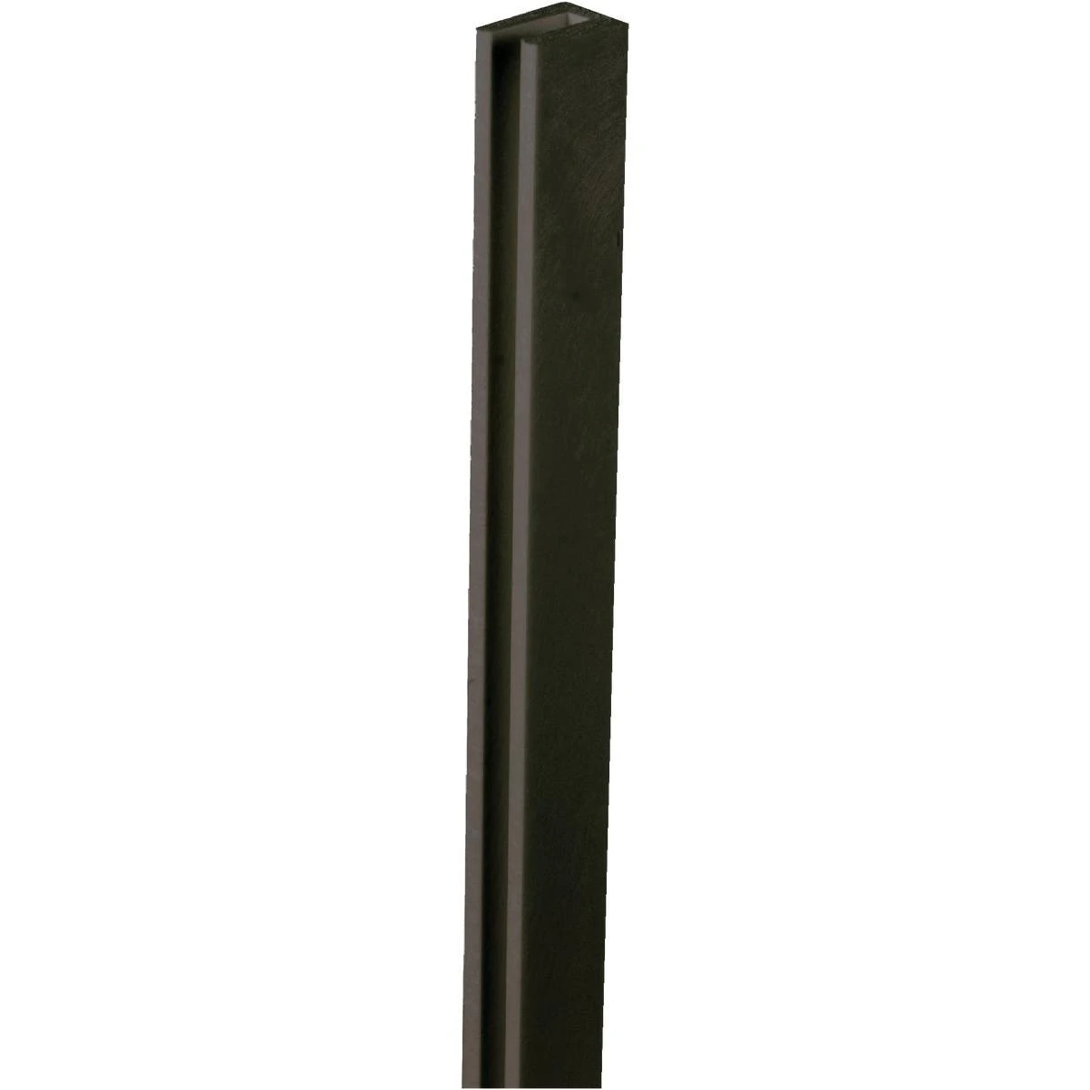 Deckorators 1-1/8 In W x 97 In L x 3/4 In D Black Vinyl Lattice U-Cap