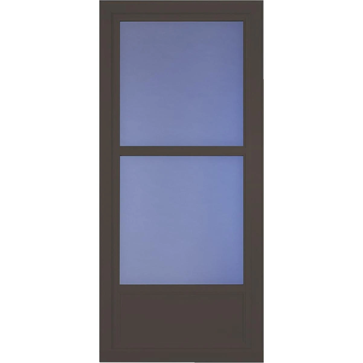 Larson Easy Vent 146 Series 36 In. W x 81 In. H x 1-7/8 In. Thick Brown Mid View Aluminum Storm Door