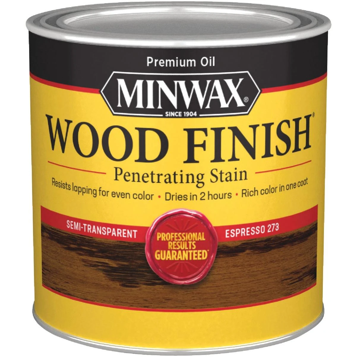 Minwax Wood Finish Penetrating Stain, Espresso, 1/2 Pt.