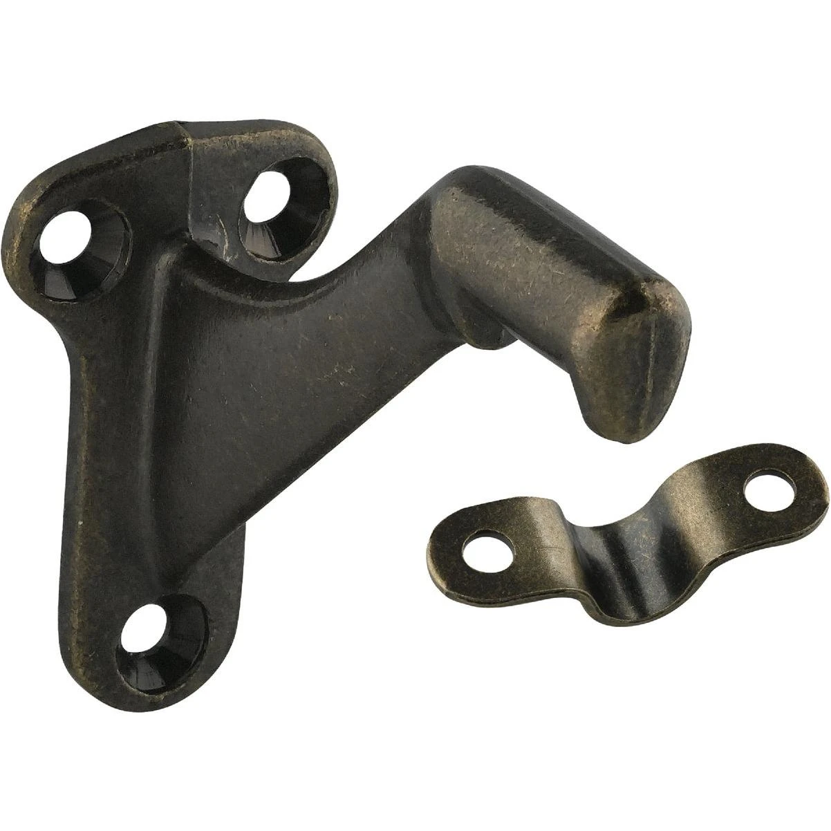 National Hardware Antique Brass Handrail Bracket