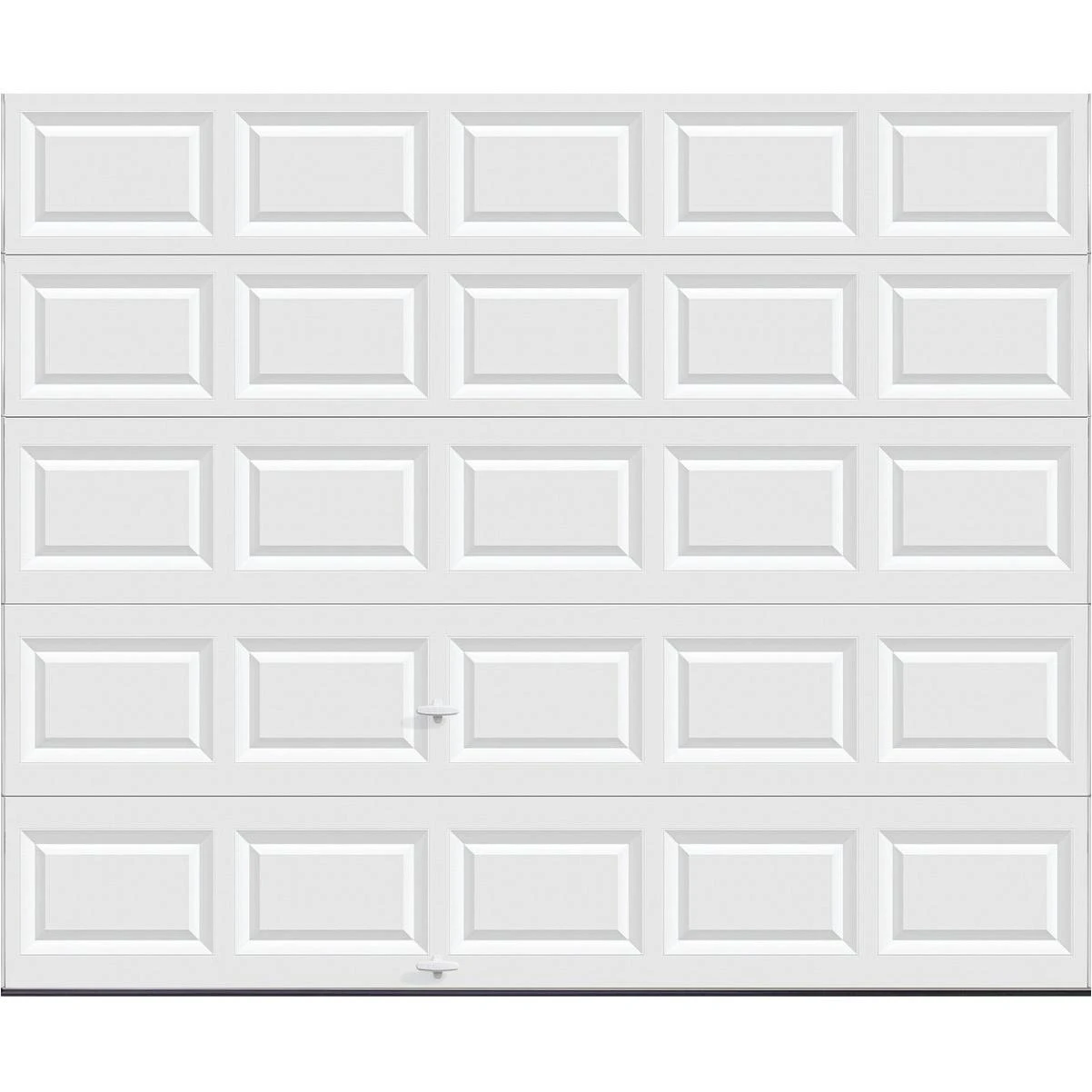Holmes Bronze Series 10 Ft. W x 8 Ft. H White Steel Garage Door w/EZ-Set Torsion Spring