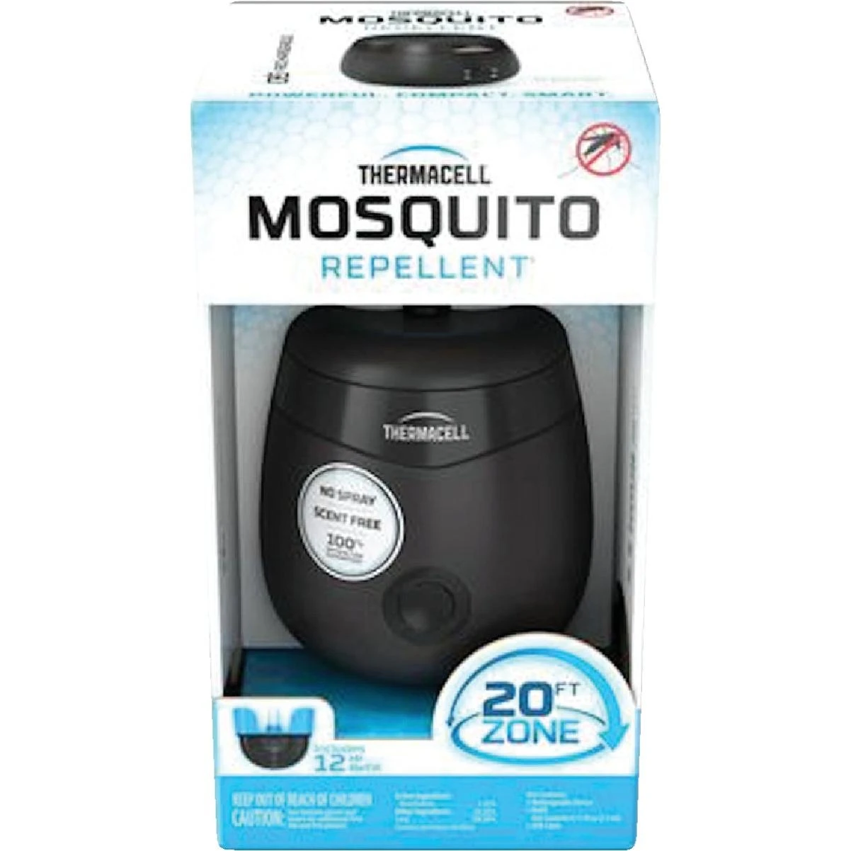 Thermacell 5-1/2 Hr. Black Rechargeable Mosquito Repeller Starter Kit