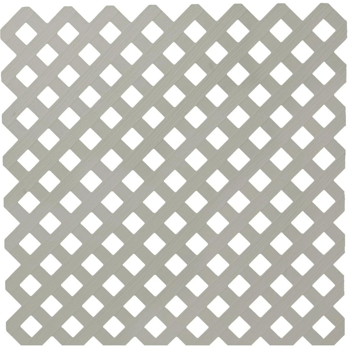 Deckorators 4 Ft. W x 8 Ft. L x 1/8 In. Thick Gray Vinyl Privacy Lattice Panel