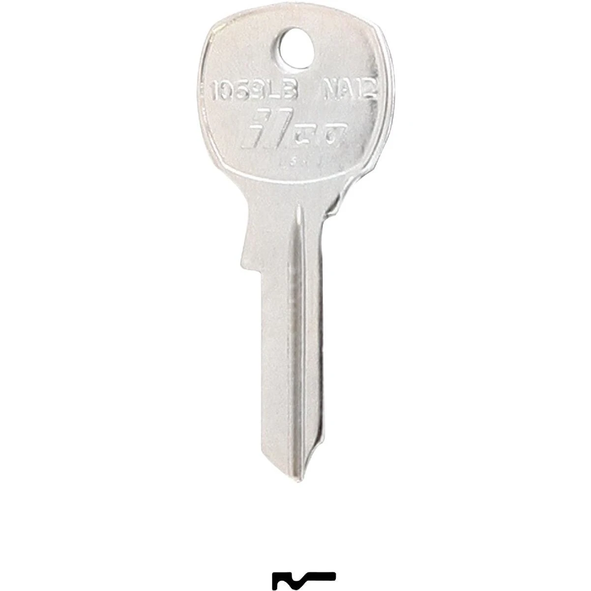 ILCO National Nickel Plated File Cabinet Key NA12 / 1069LB (10-Pack)