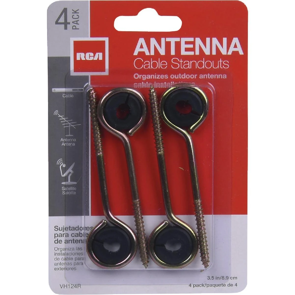 RCA 3-1/2 In. Antenna Wireholder (4-Pack)