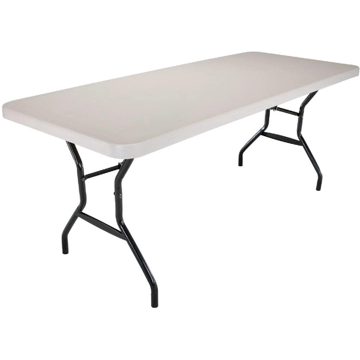 Lifetime 6 Ft. x 30 In. White Granite Light Commercial Grade Folding Table