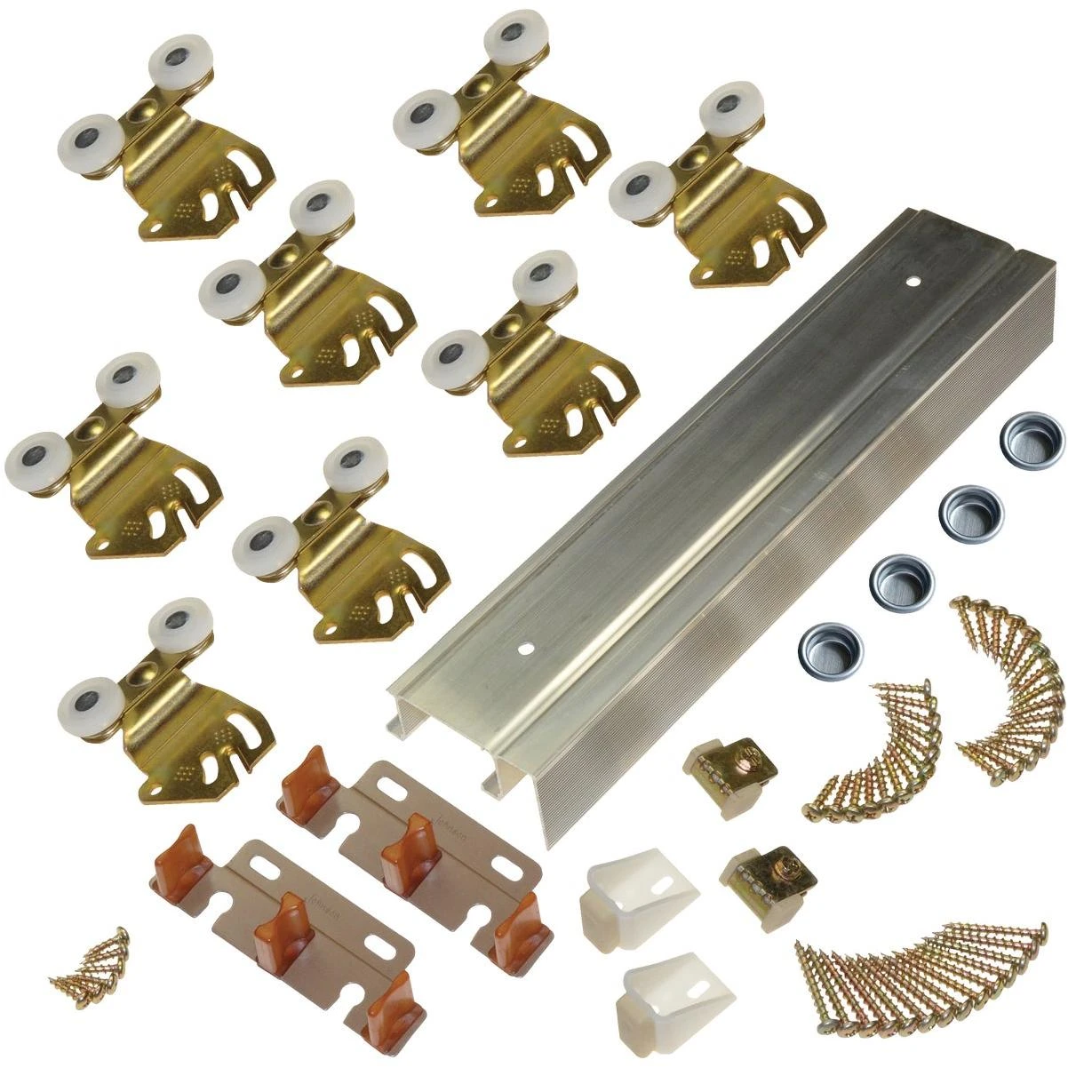 Johnson Hardware 96 In. Single Wheel Sliding Door Hardware