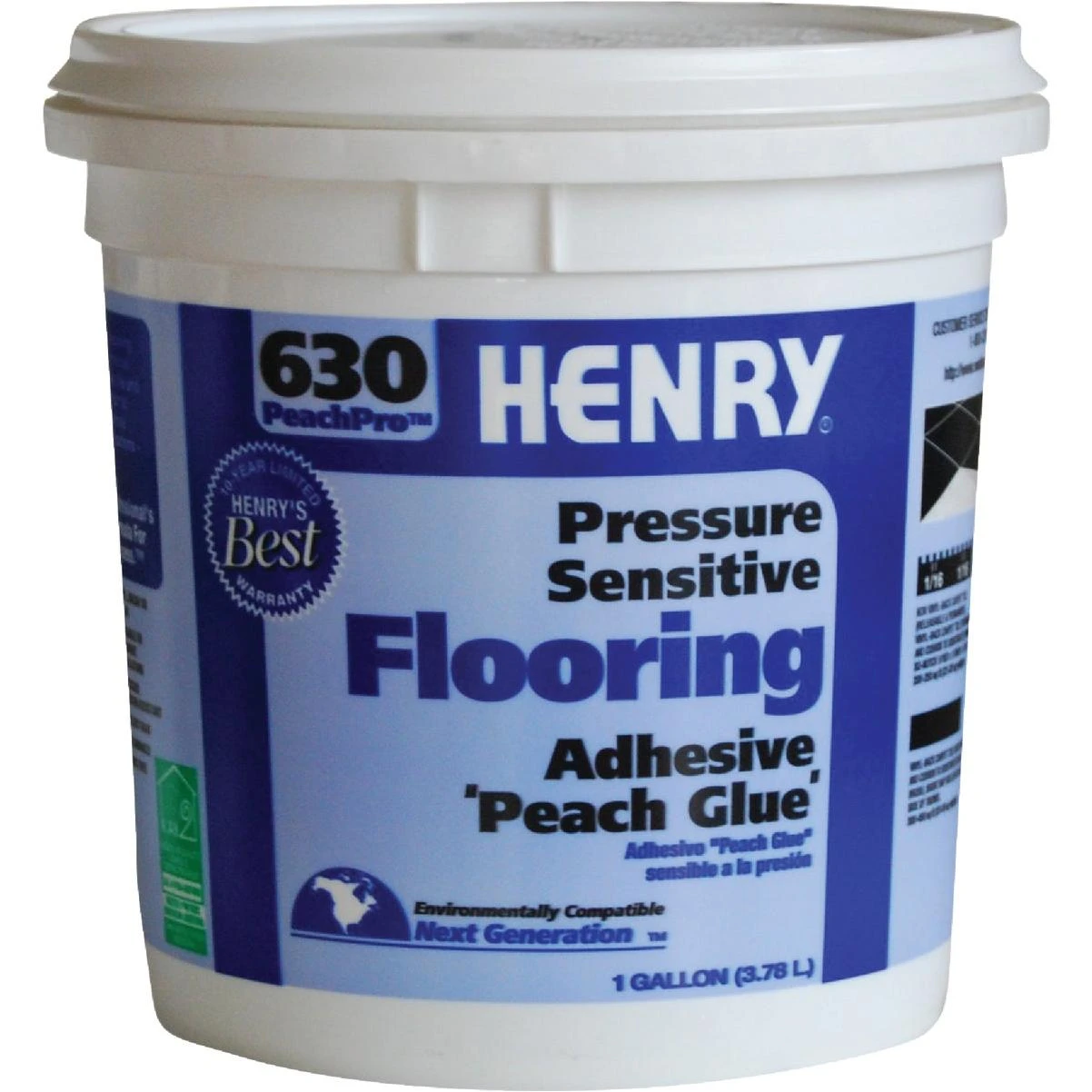 Henry 630 Pressure Sensitive Flooring Adhesive, 1 Gal.
