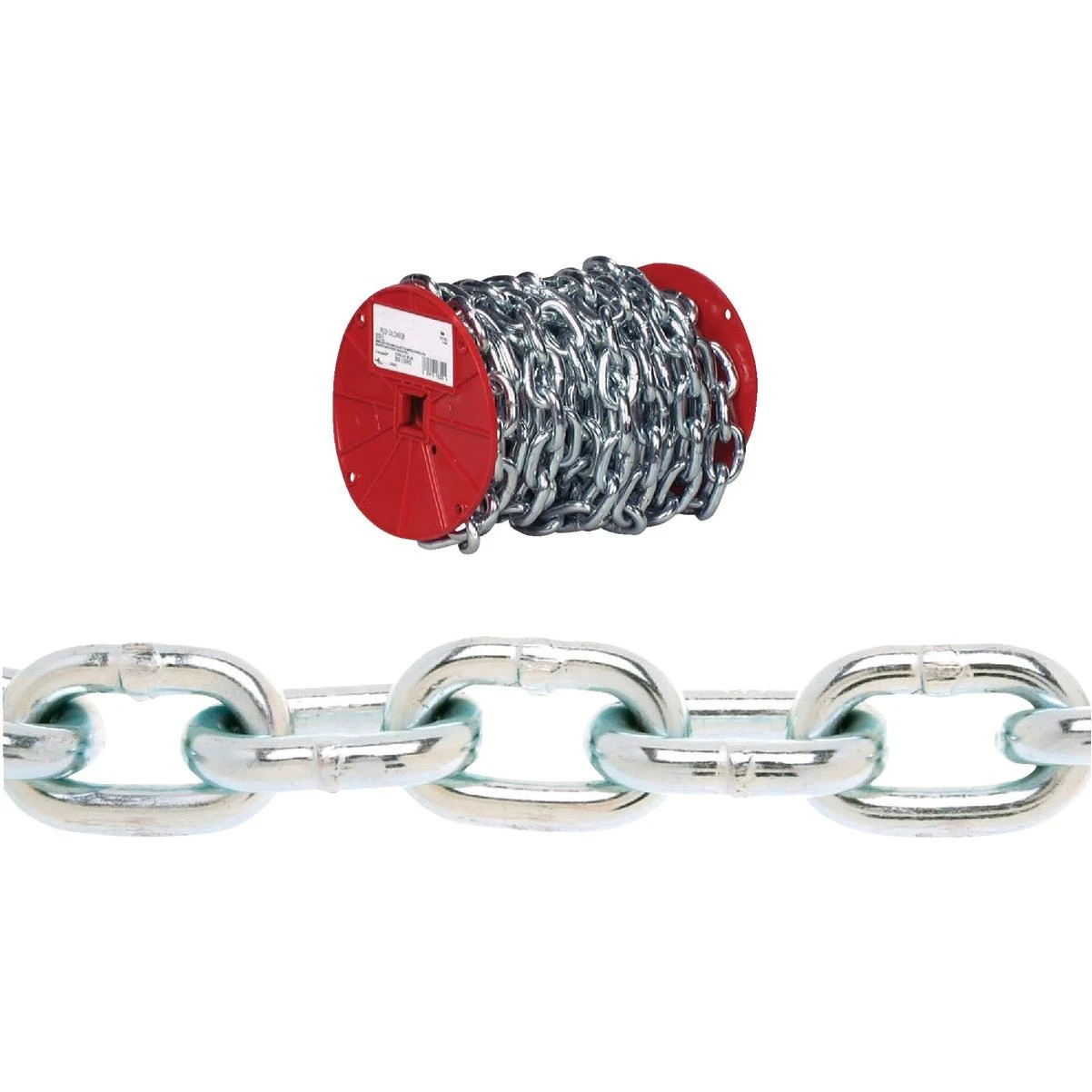 Campbell 3/8 In. 35 Ft. Zinc-Plated Low-Carbon Steel Coil Chain