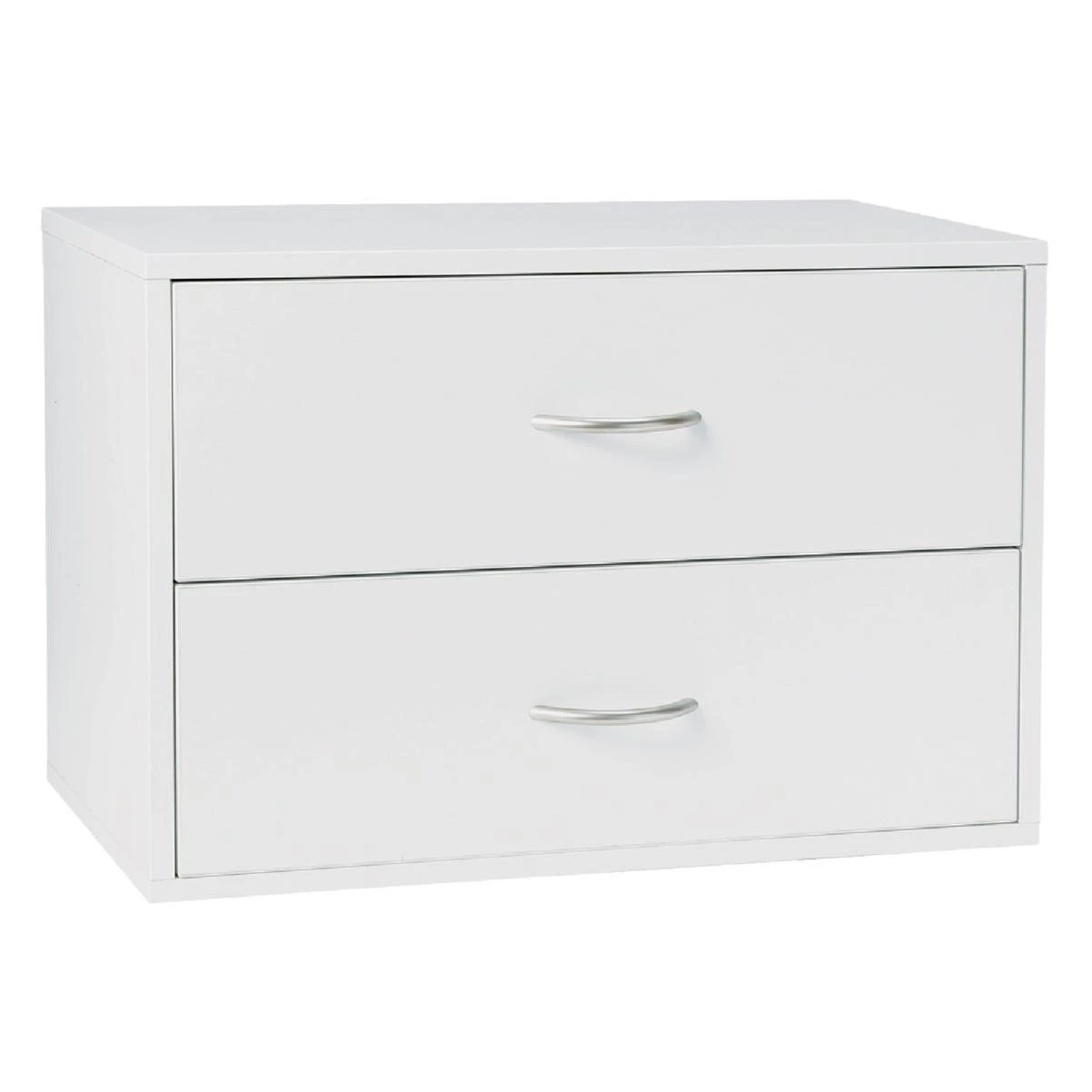 FreedomRail 2-Drawer White Organization Box