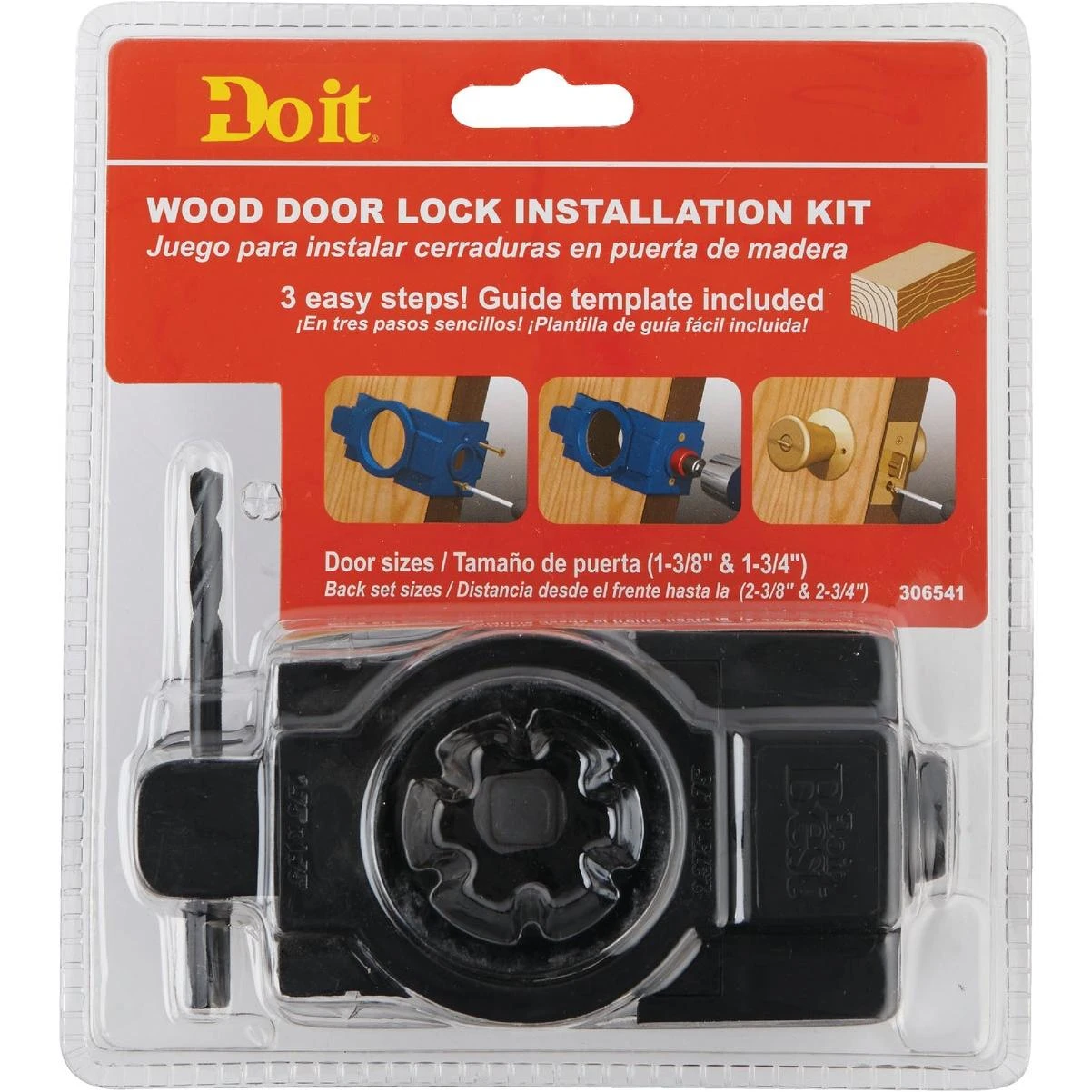 Do it Best Carbon Door Lock Installation Kit for Wood or Composite Doors