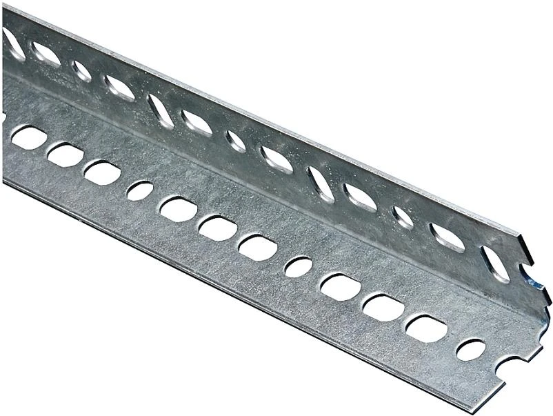 Stanley Hardware 4020BC Series N180-075 Slotted Angle Stock, 1-1/2 in L Leg, 36 in L, 14 ga Thick, Steel, Galvanized