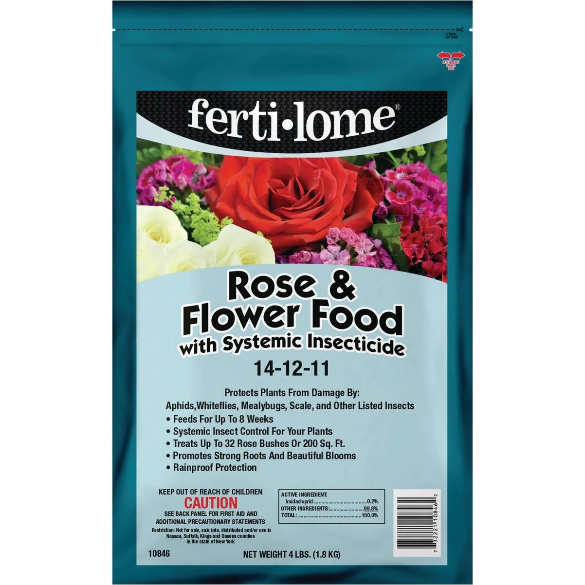 Ferti-lome 4 Lb. 14-12-11 Rose & Flower Dry Plant Food