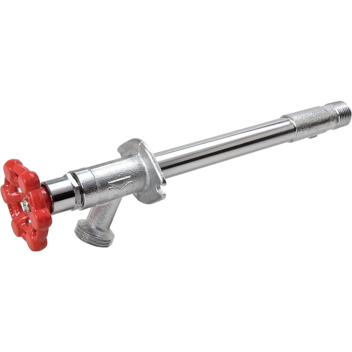 ProLine 1/2 In. SWT x 1/2 In. MIP x 3/4 In. HT x 8 In. Chrome-Plated Brass Frost Free Wall Hydrant