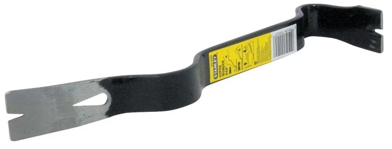 STANLEY 55-525 Pry Bar, 15 in L, Beveled Tip, 1-3/4 in Claw Blade Width 1, 1-3/4 in Claw Blade Width 2 Tip, HCS