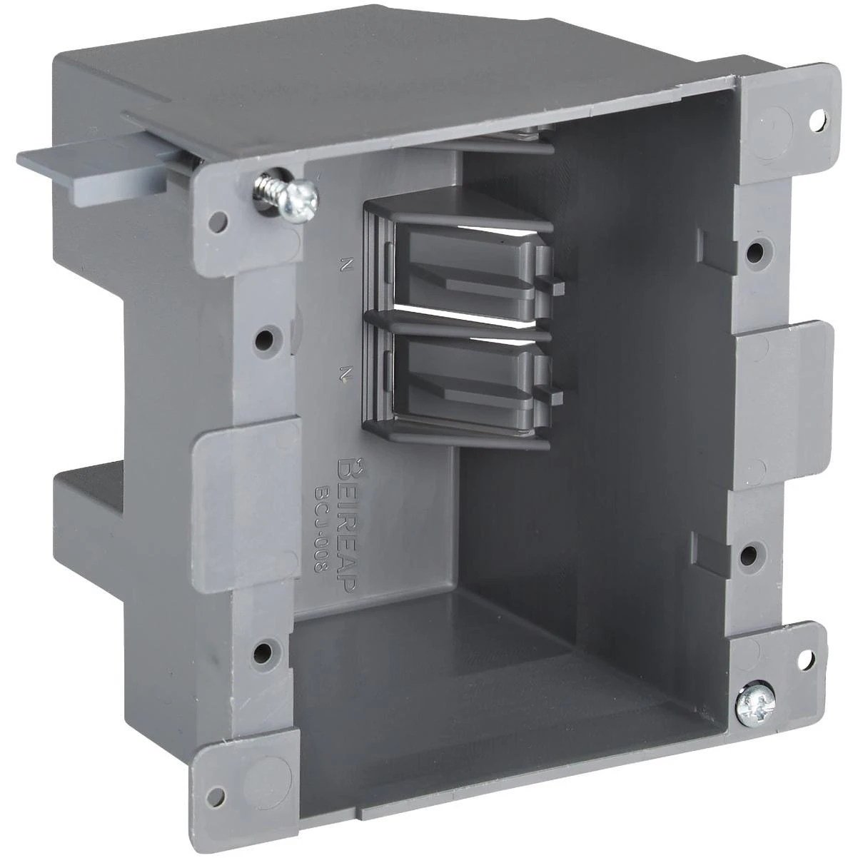 2-Gang PVC Molded Old Work Wall Electrical Box, 25 Cu. In.
