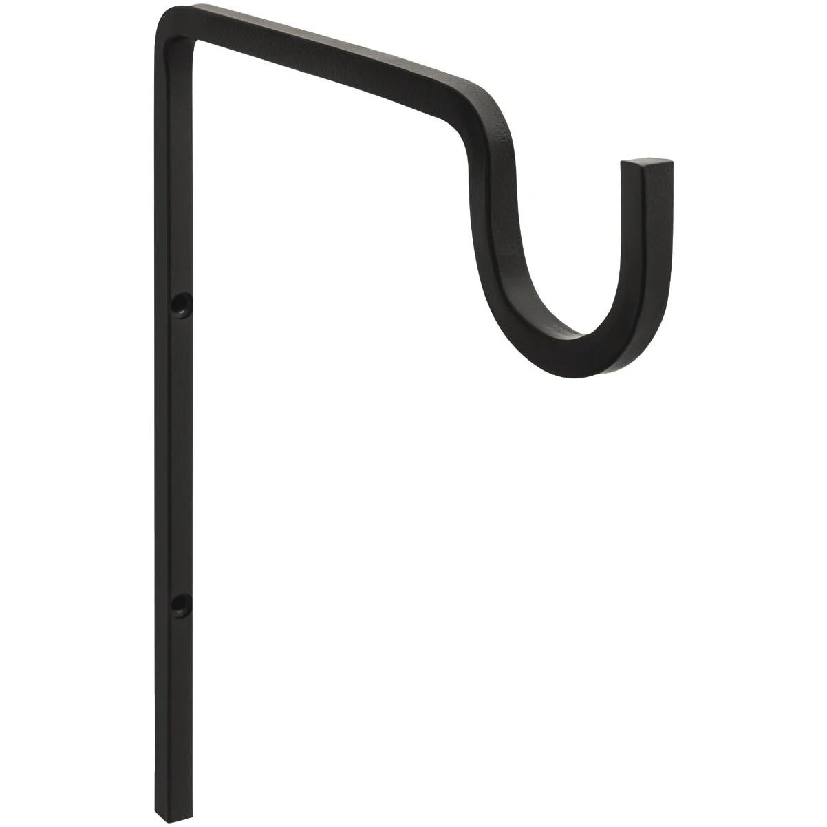 National Hardware 9 In. Black Steel Extended Wall Hook Plant Hanger