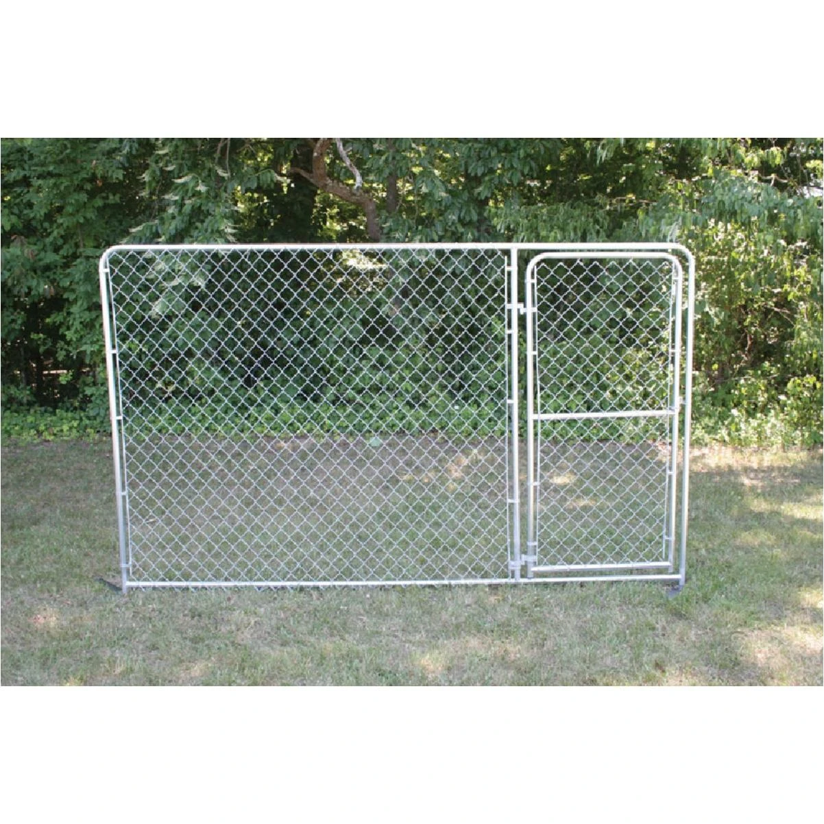 KennelMaster 10 Ft. W. x 6 Ft. H. Chain Link Steel Kennel Panel with Door