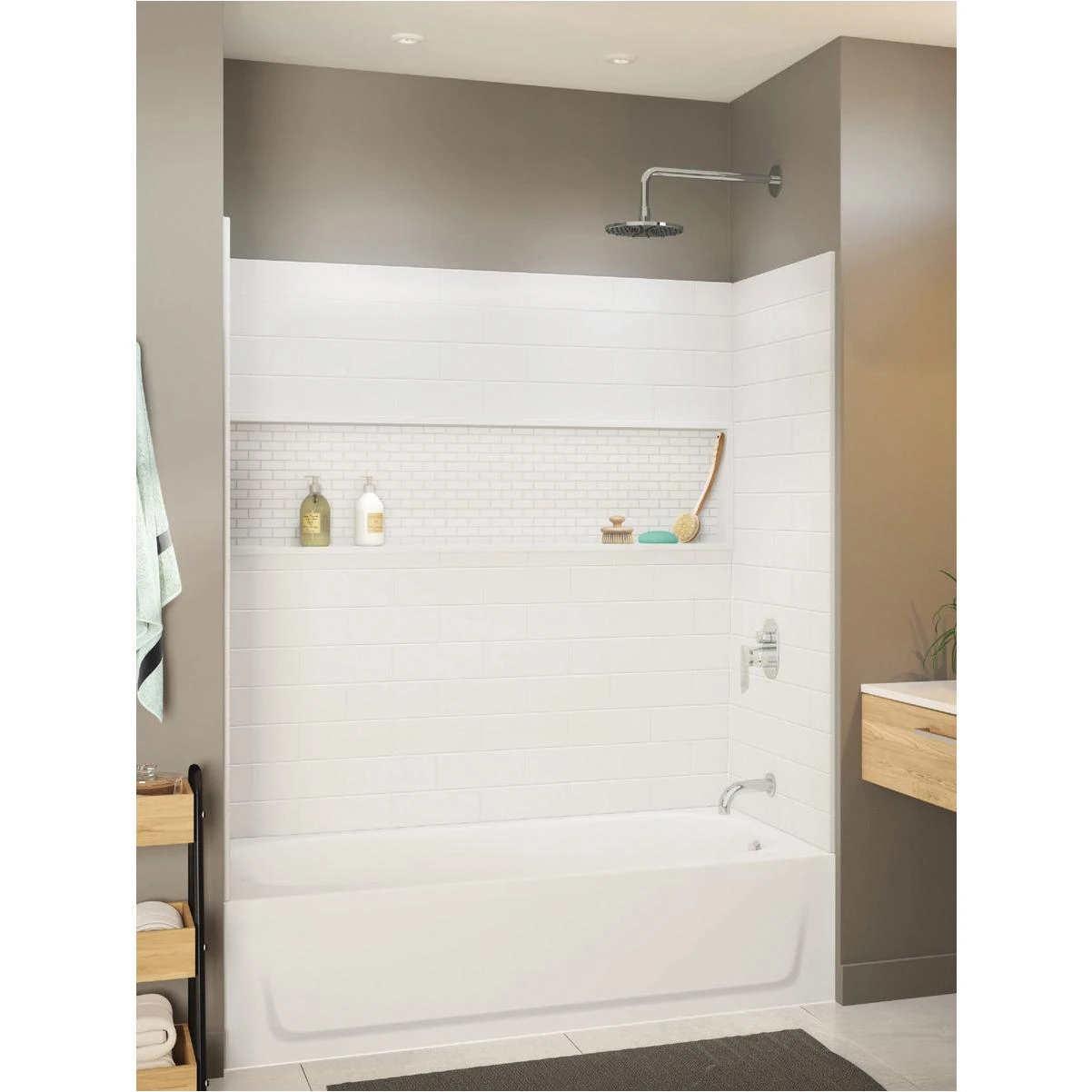 Bootz NexTile 4-Piece 60 In. L x 30 In. D Tub Wall Kit in