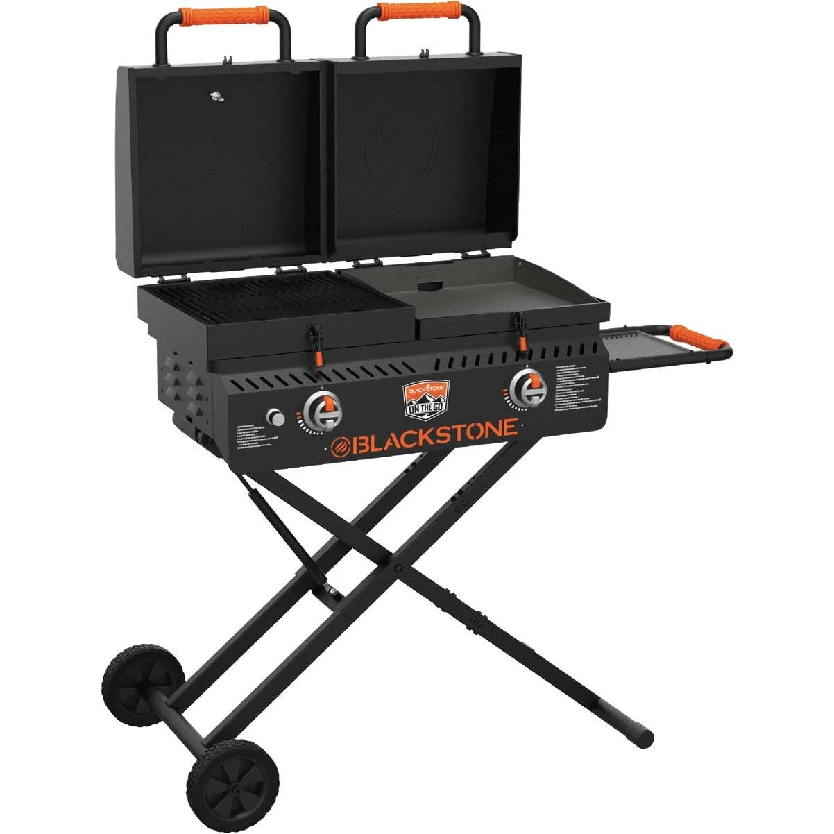 Blackstone On the Go Tailgater 17 In. 2-Burner Propane Griddle & Grill Combo, Black