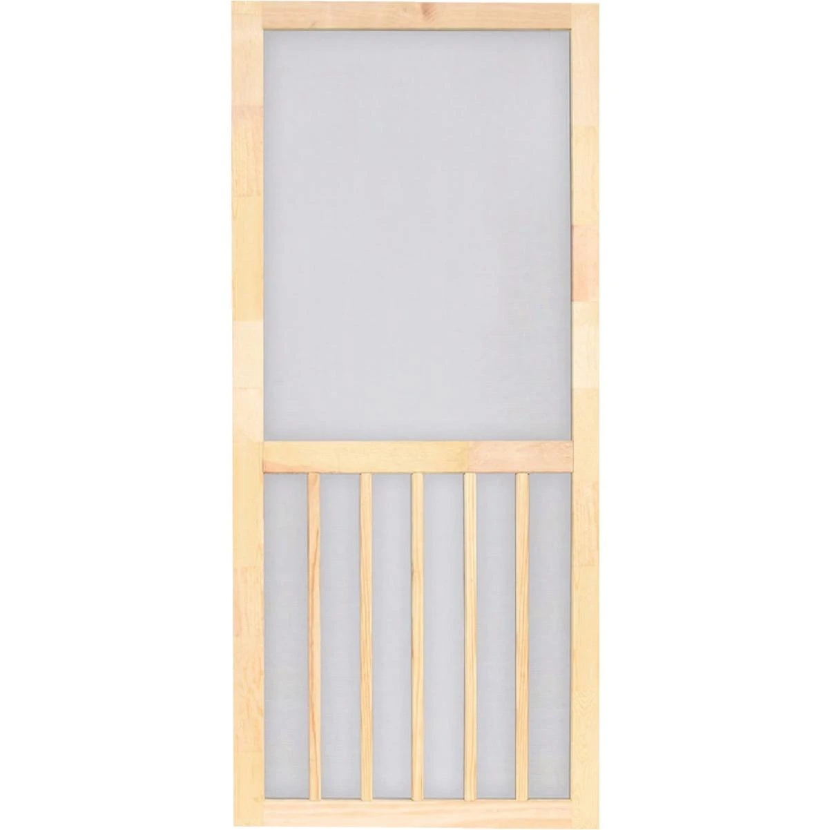 Screen Tight 5-Bar 36 In. W x 80 In. H x 1 In. Thick Natural Wood Screen Door Screen