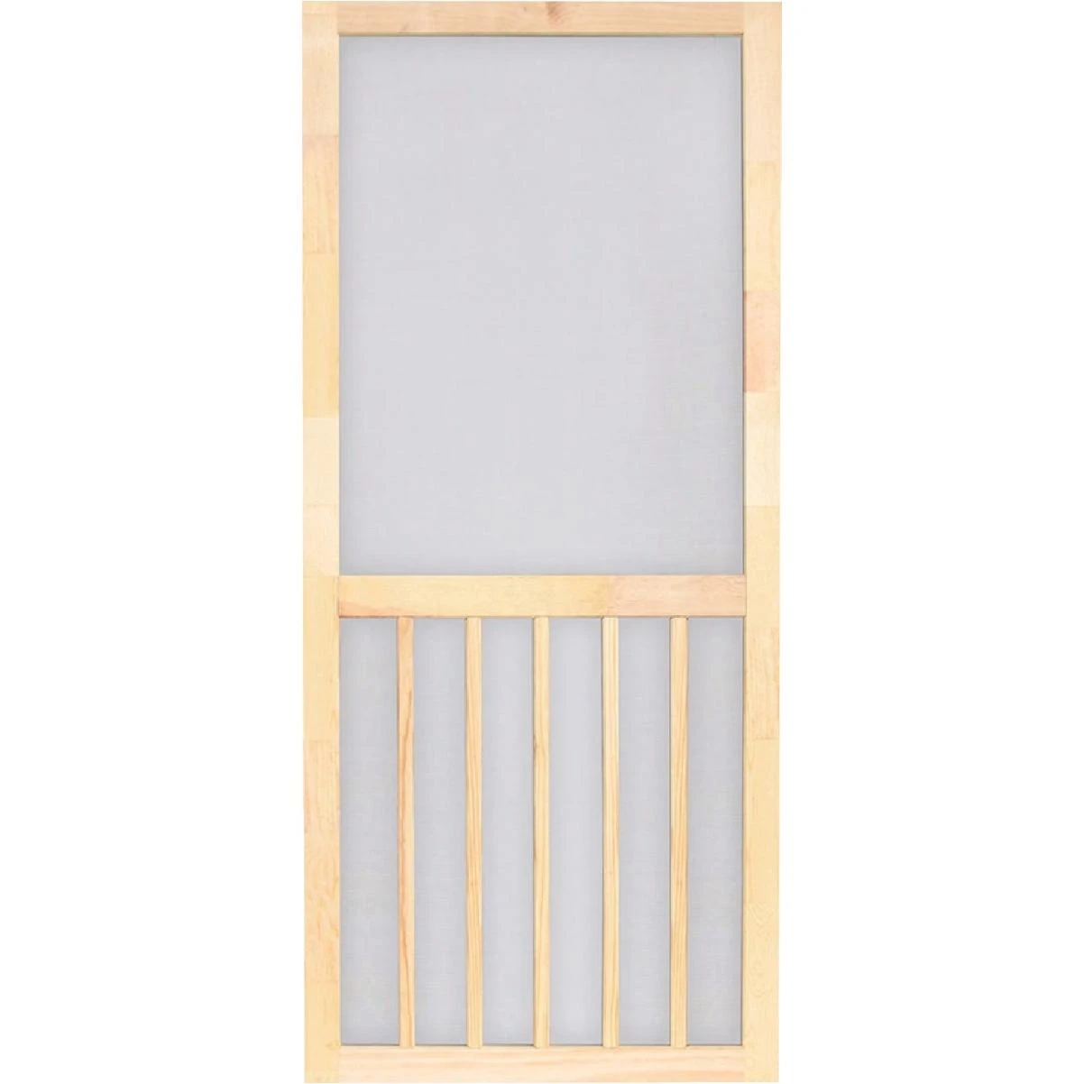 Screen Tight 5-Bar 32 In. W x 80 In. H x 1 In. Thick Natural Wood Screen Door Screen