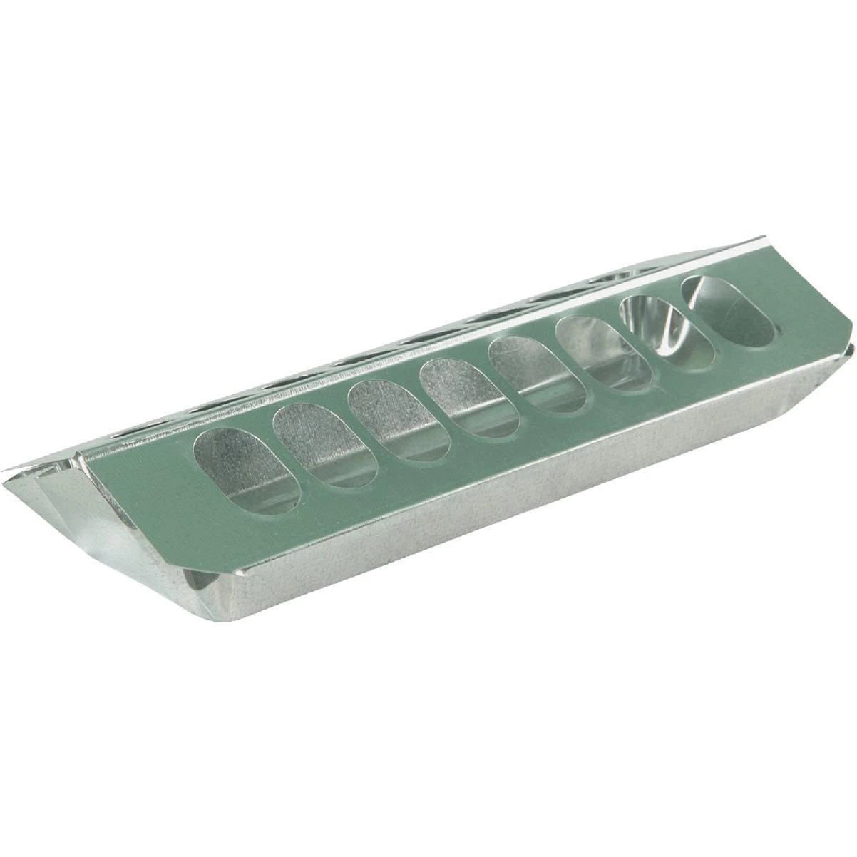 Farm-Tuff 12 In. Slide-Top Galvanized Steel Poultry Feeder