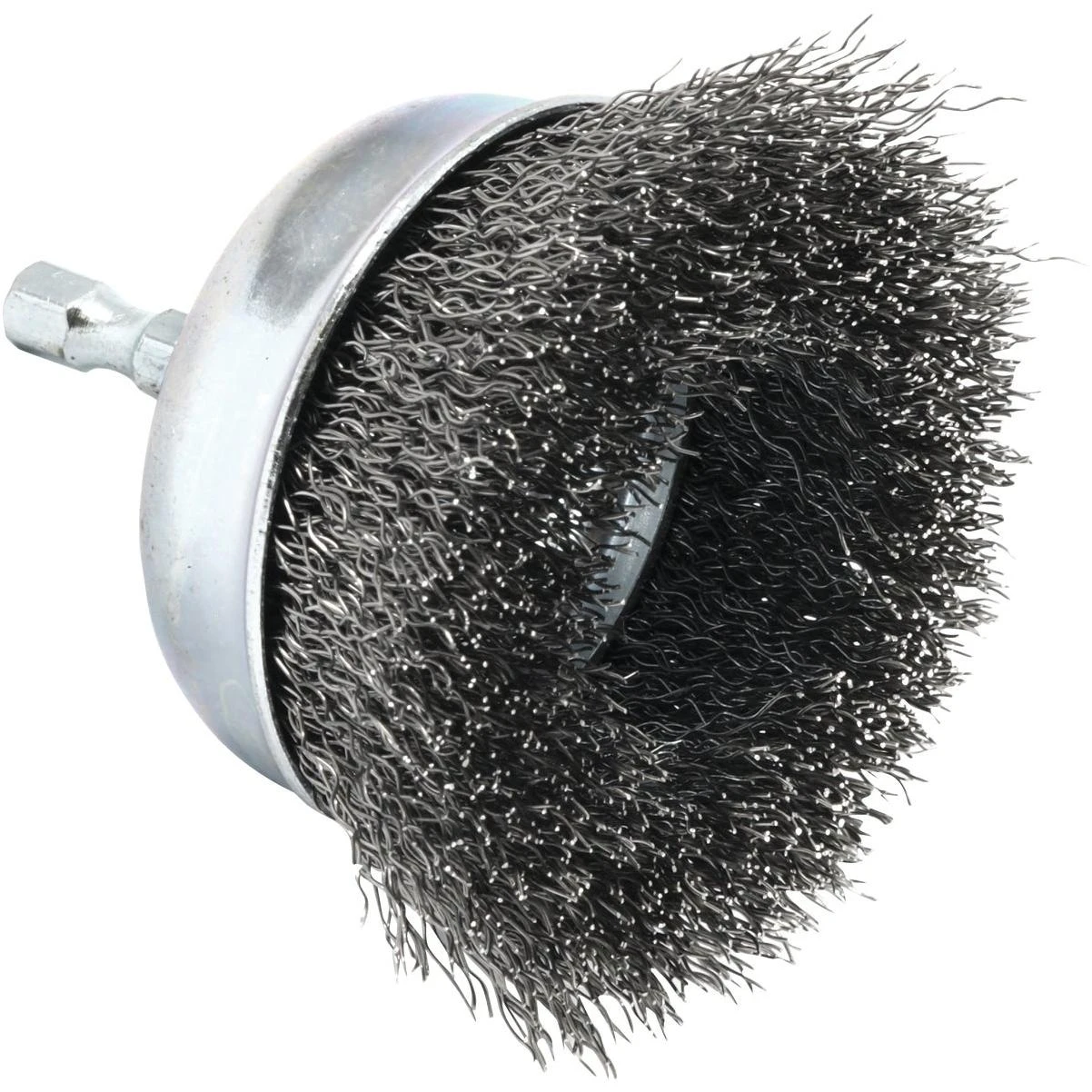 Forney 3 In. 1/4 In. Hex Coarse Drill-Mounted Wire Brush