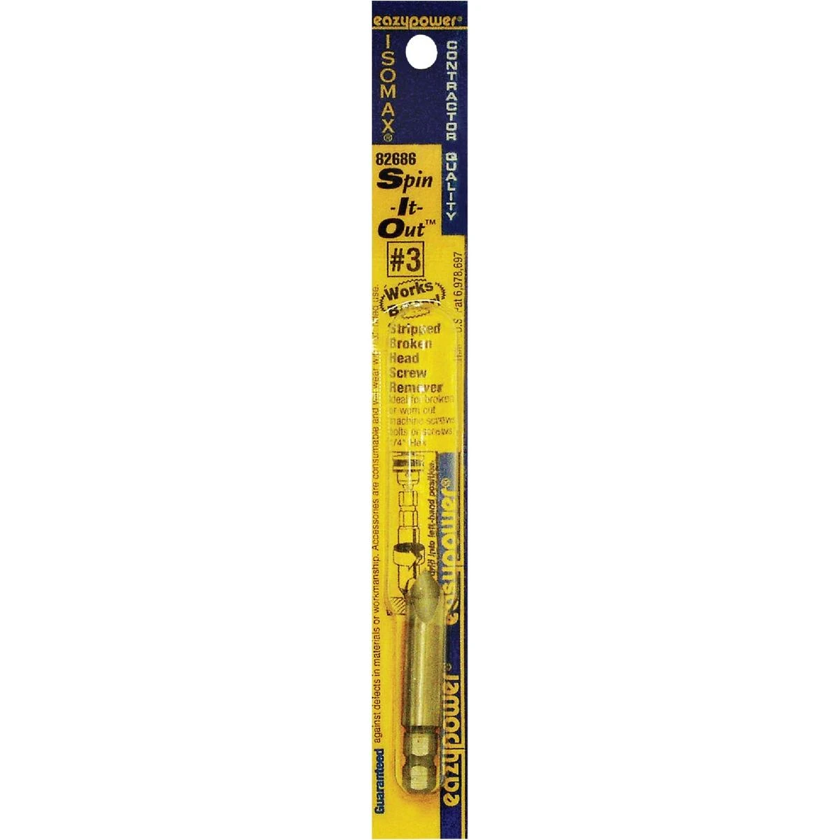 Spin-it-out #3 Screw Extractor, 1/4 In. Hex Power Bit