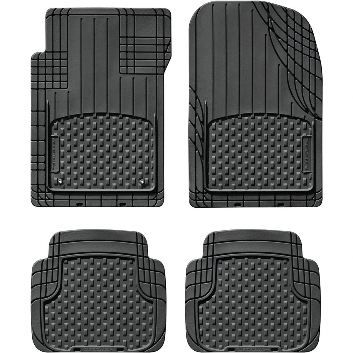 WeatherTech Trim-to-Fit Black Rubber Floor Mat (4-Piece)