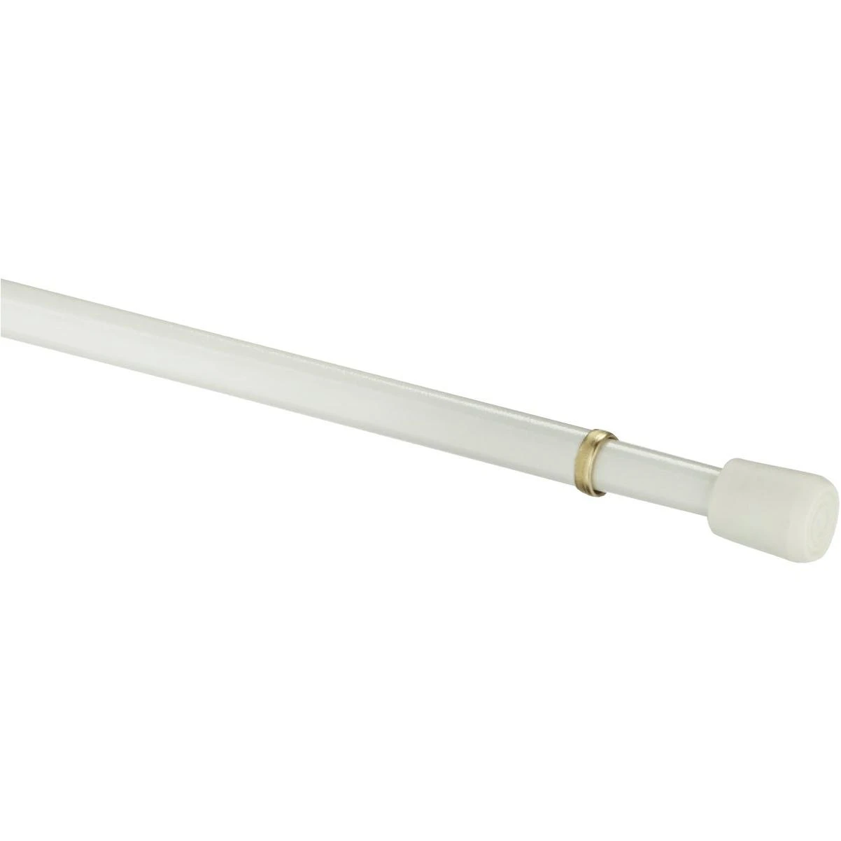 Kenney Strafford 18 In. To 28 In. 7/16 In. Spring Tension Rod, White