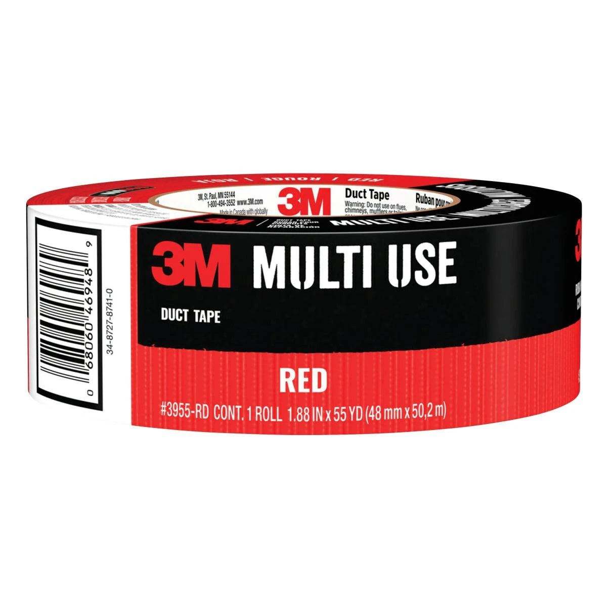 3M 1.88 In. x 45 Yd. Heavy Duty Duct Tape, Red