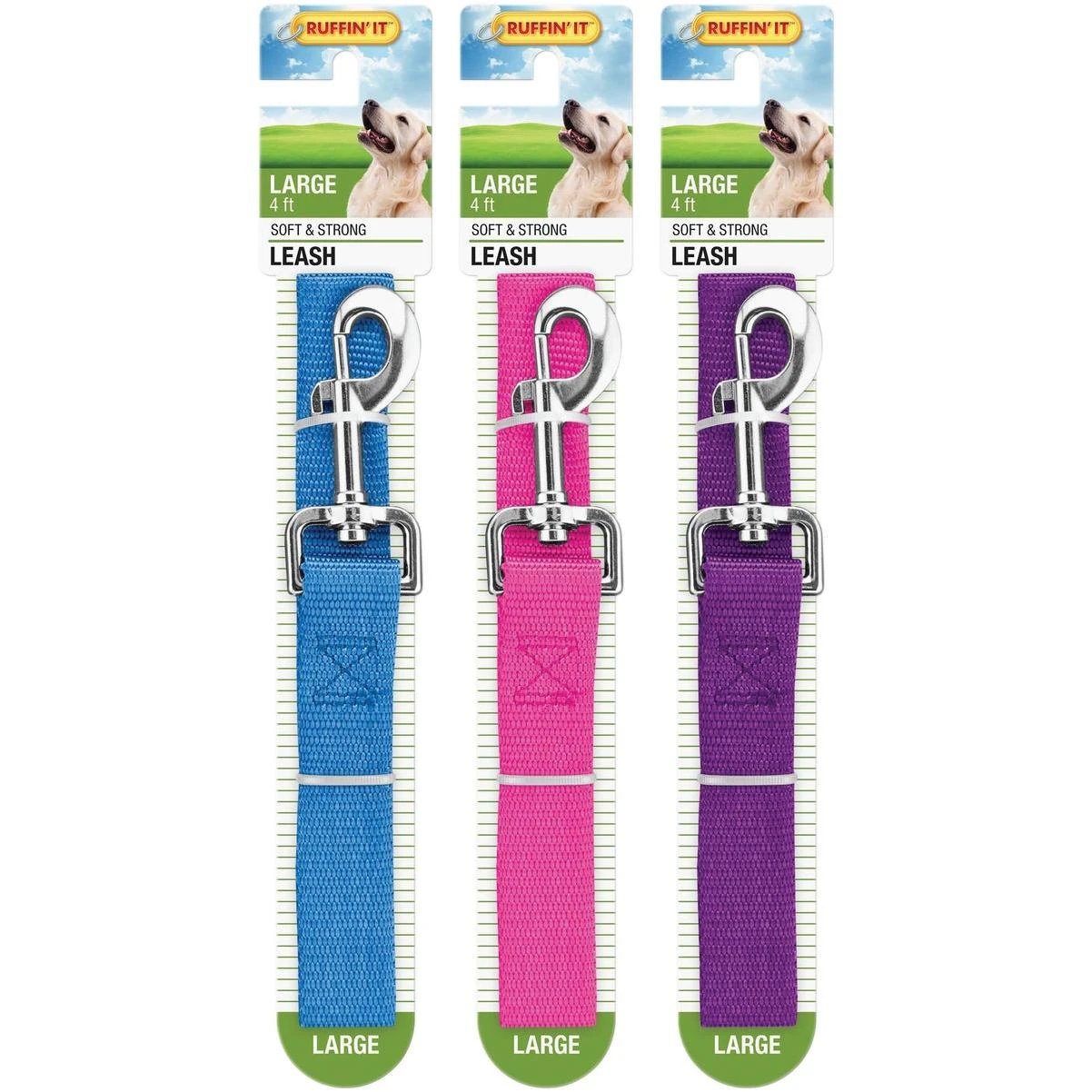 Westminster Pet Ruffin' it 4 Ft. Nylon Large Dog Leash