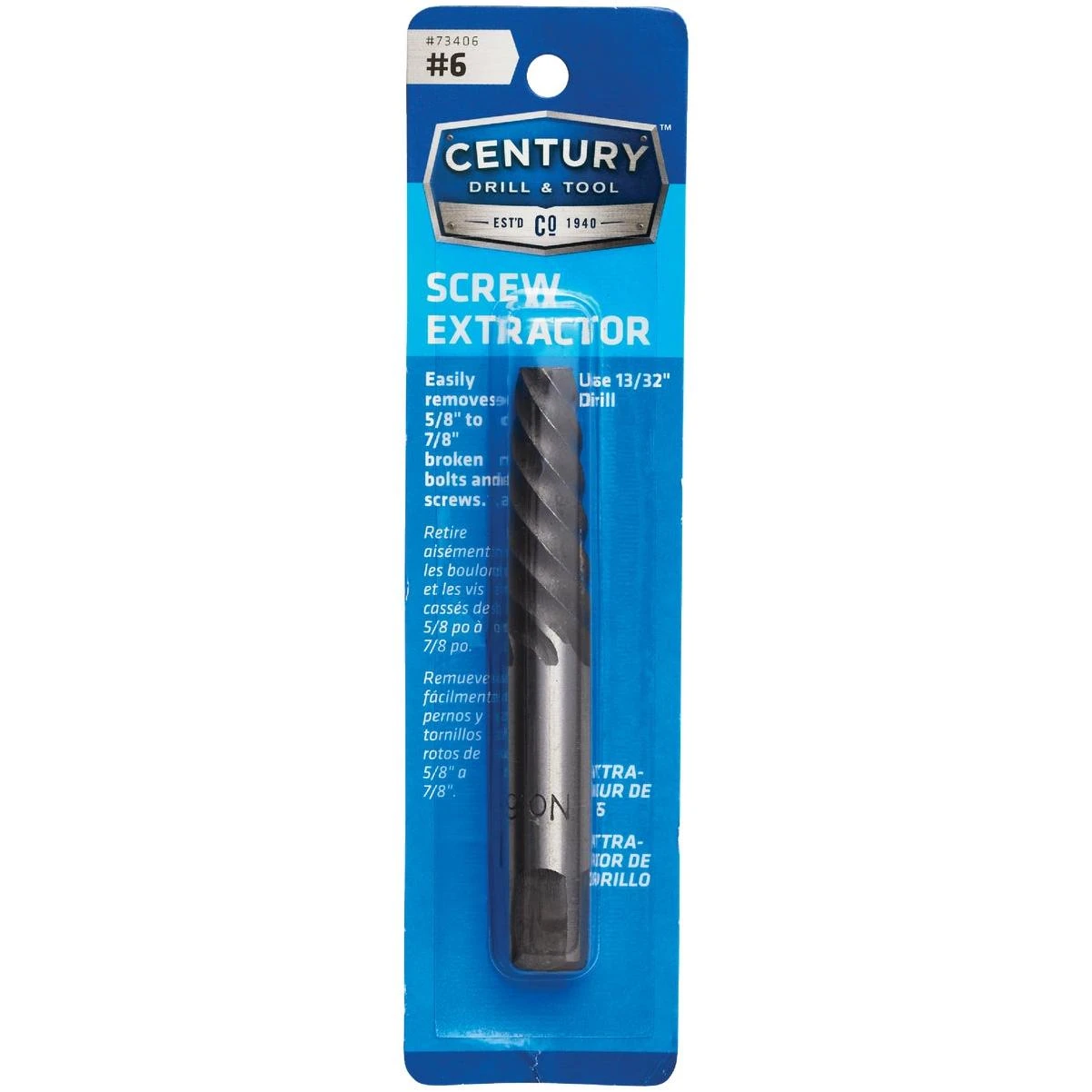Century Drill & Tool #6 Spiral Flute Screw Extractor