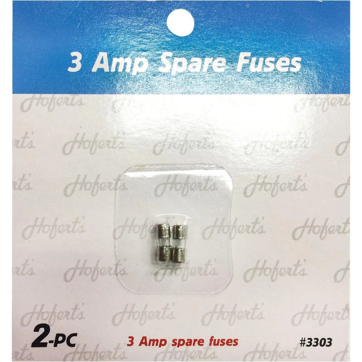 J Hofert 3A Glass Christmas Light Set Fuses (2-Pack)