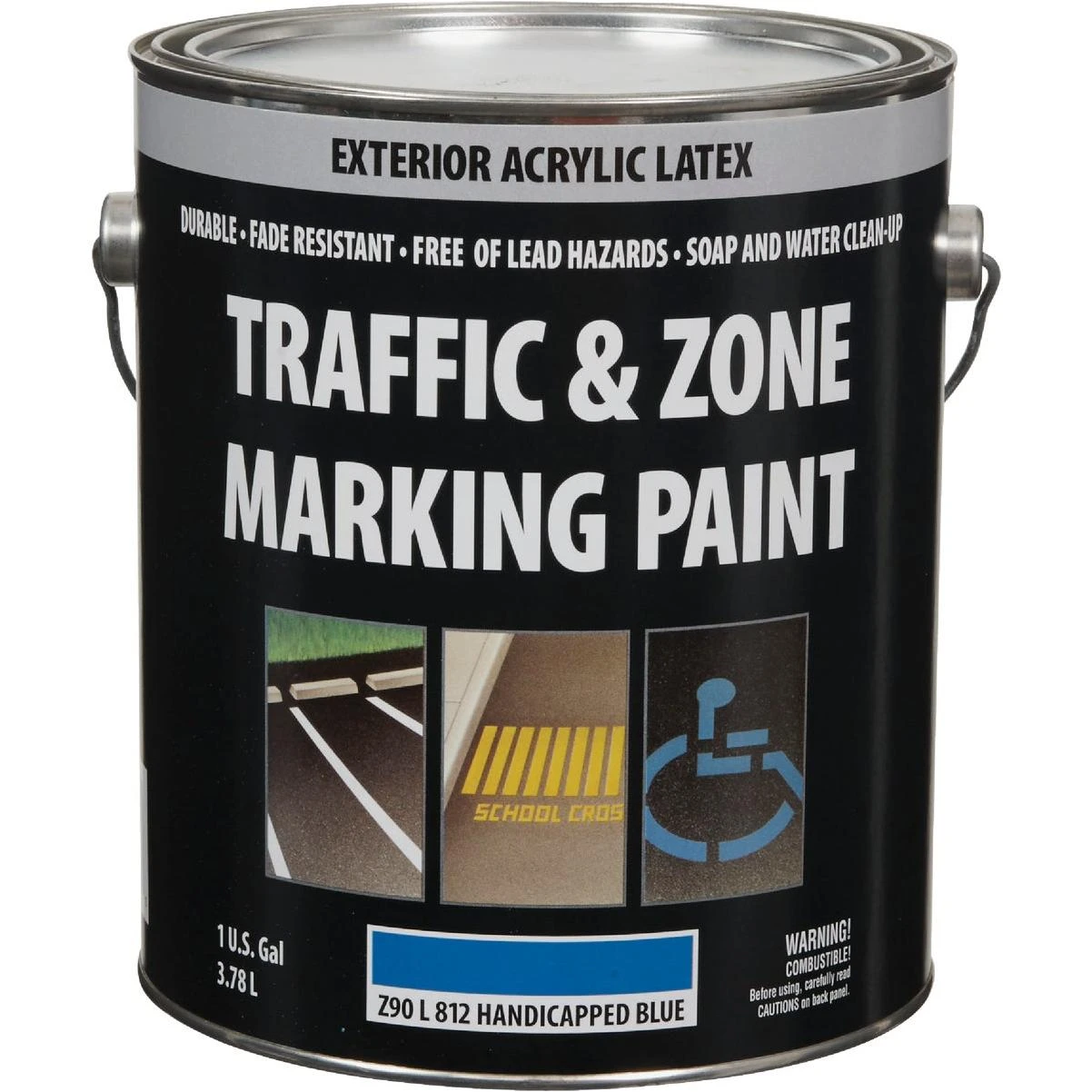 Traffic & Zone Handicap Blue Latex Gallon Traffic Paint