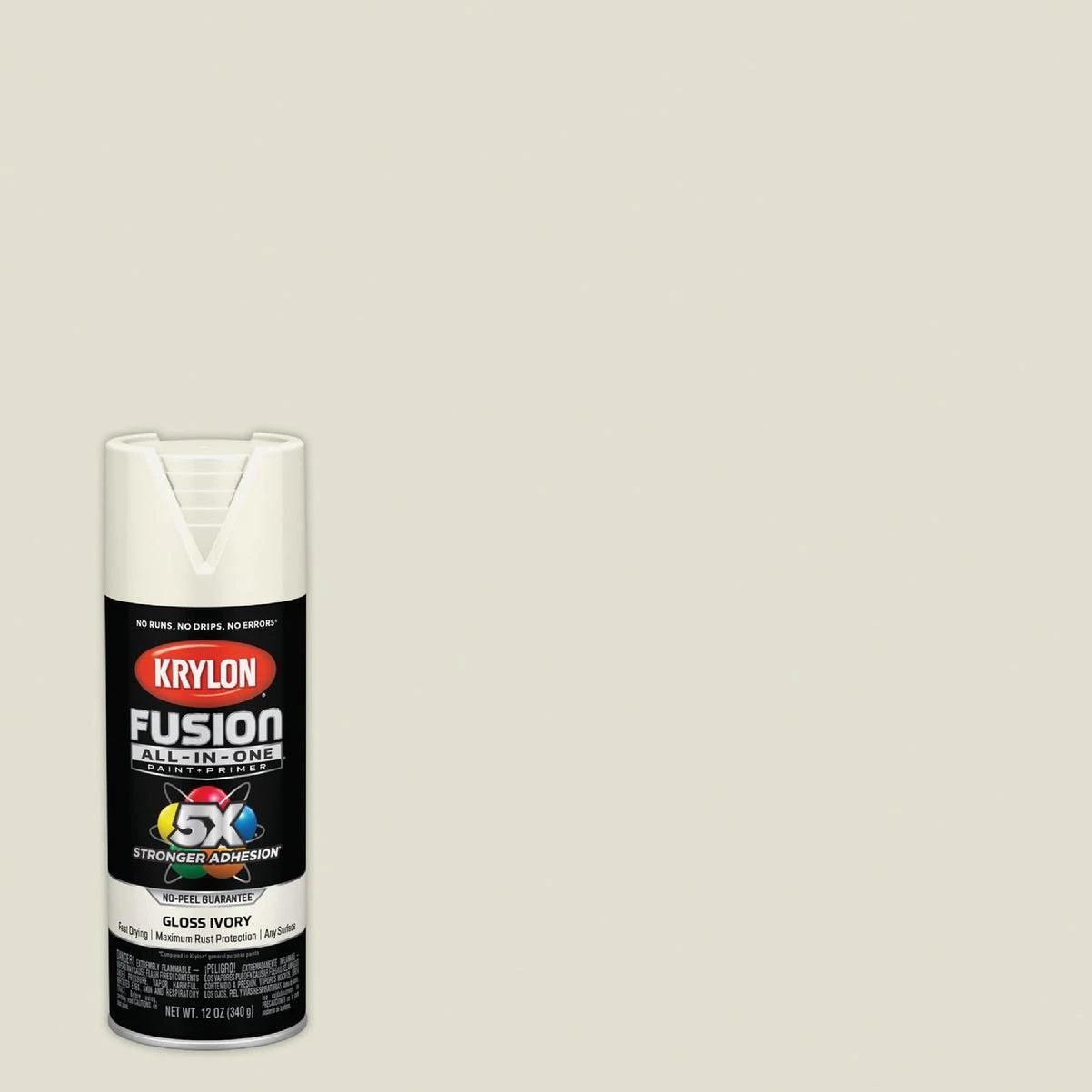 Krylon Fusion All-In-One Gloss Spray Paint & Primer, Ivory